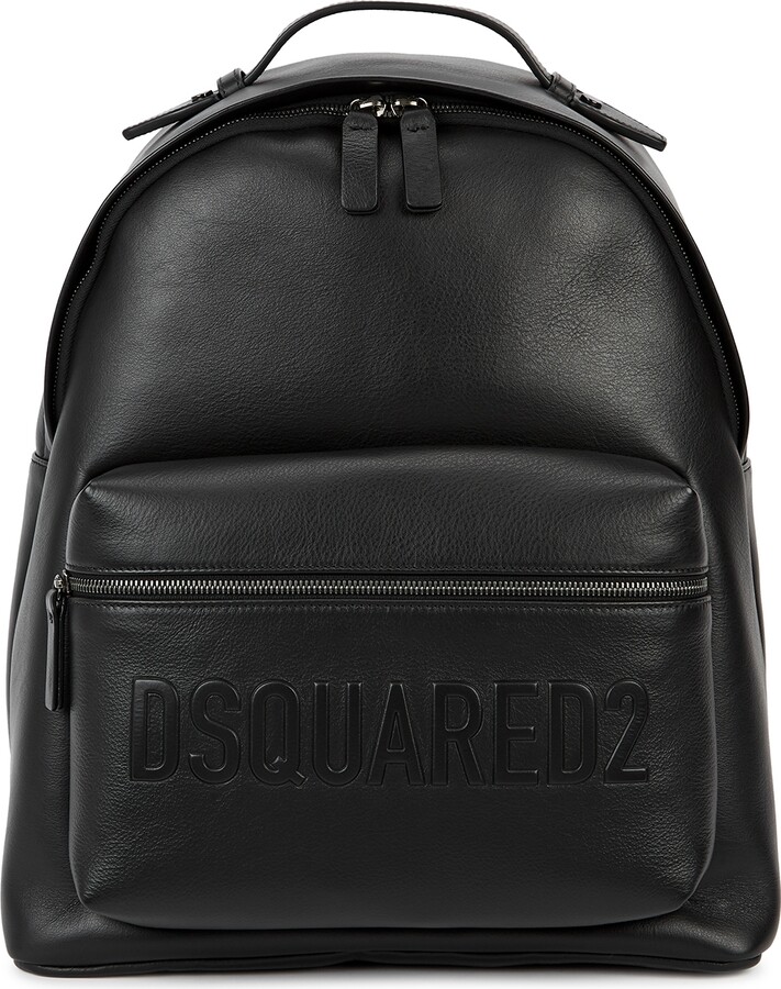 DSQUARED2 Black Leather Backpack - ShopStyle