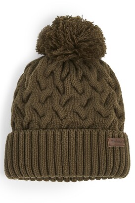 barbour cable knit beanie