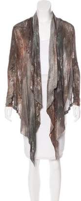 Helmut Lang Printed Open Front Cardigan