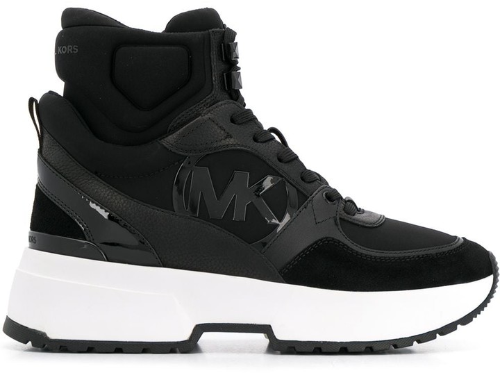 michael kors knit high top trainer