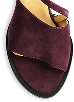 Thumbnail for your product : Ann Demeulemeester Suede Asymmetrical Strap Sandals