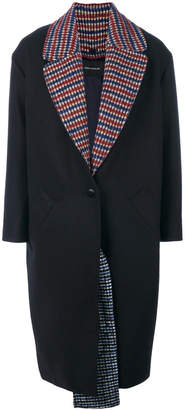Cédric Charlier contrast lining coat