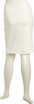 Thumbnail for your product : Velvet by Graham & Spencer Lace-Front Ponte Pencil Skirt, Ivory