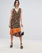 Thumbnail for your product : Warehouse Ditsy Floral Ruffle Hem Midi Dress