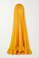 Thumbnail for your product : Lanvin Ruffled Charmeuse Gown - Yellow