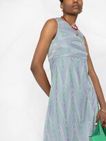 Thumbnail for your product : M Missoni Zigzag-Print Sleeveless Short Dress