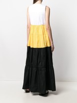 Thumbnail for your product : Plan C Colour-Block Tiered Dress