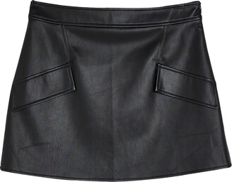 River Island A-Line Faux Leather Miniskirt