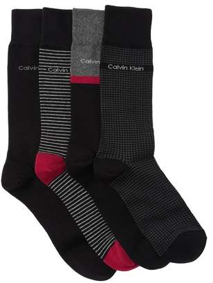 Calvin Klein Assorted Crew Socks - Pack of 4