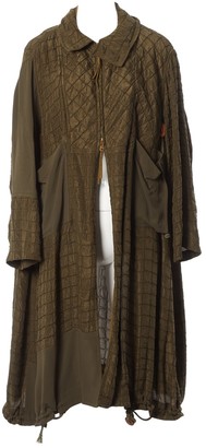 Chloé Khaki Silk Coats