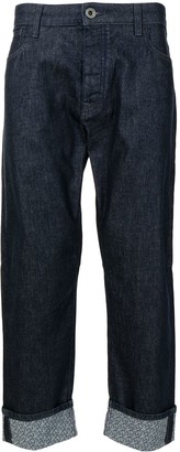 Emporio Armani Cropped-Leg Denim Jeans