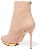 Thumbnail for your product : Charlotte Olympia Deborah Leather Boots