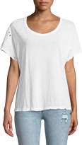 Thumbnail for your product : RtA Dawn Crewneck Short-Sleeve Distressed Boxy Tee