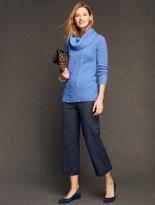 Thumbnail for your product : Talbots Italian Flannel Cuffed Wide-Leg Crop