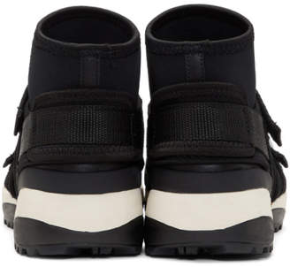 Y's Ys Black Neo Plain High-Top Sneakers