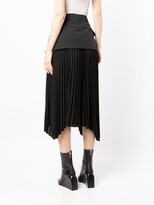 Thumbnail for your product : Juun.J Layered Pleated Skirt
