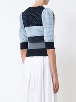 Thumbnail for your product : Marc Jacobs striped polka dot knitted top