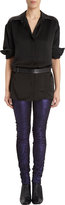 Thumbnail for your product : Haider Ackermann Washed Metallic Leggings