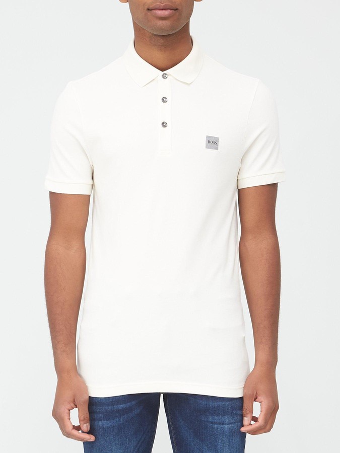 hugo boss beige polo shirt