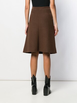 Salvatore Ferragamo Pre-Owned 1970's knee-length A-line skirt