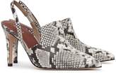 Thumbnail for your product : Reiss Hayley - Snake-print Slingback Mules in Snake