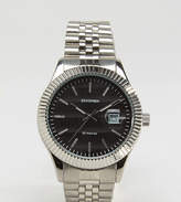 Thumbnail for your product : Sekonda Silver Bracelet Watch With Black Dial Exclusive To ASOS
