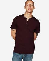 Thumbnail for your product : Express Moisture-Wicking Seamed Signature Henley