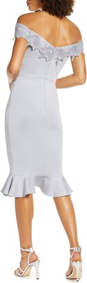 Chi Chi London Oaklee Off the Shoulder Body-Con Cocktail Dress