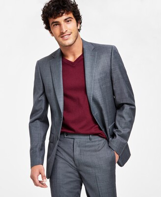 Mens Gray Suit Calvin Klein | ShopStyle