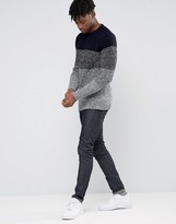 Thumbnail for your product : Esprit Crew Neck Knit with Block Stripe Mixed Yarn