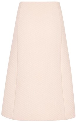 Fendi double-breasted A-line skirt