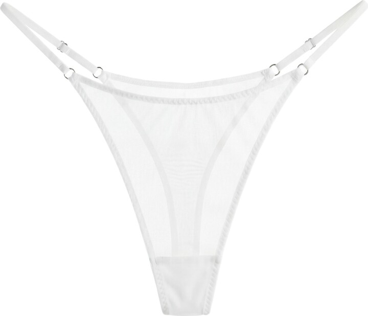 Alevy Studios White The Thong