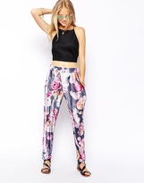 Thumbnail for your product : ASOS Peg Pants in Blurred Floral Print