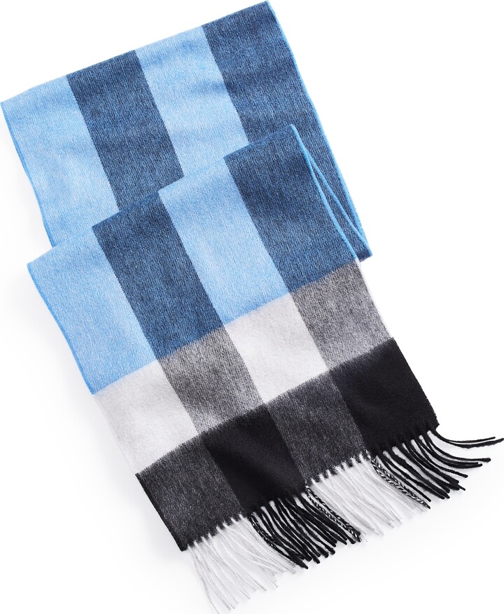 Club Room Men's 100 Cashmere Plaid Scarf, Created for Macy's