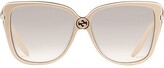 Thumbnail for your product : Gucci Eyewear Oversized Square Frame Sunglasses