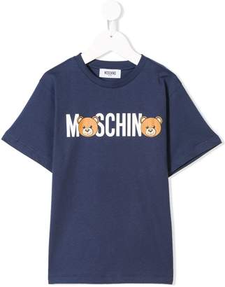 Moschino Kids bear logo print T-shirt