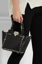 Thumbnail for your product : Valentino The Rockstud mini leather trapeze bag