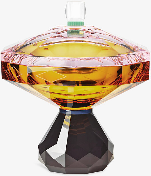 Reflections Copenhagen Amber Hamptons Crystal-Glass Bonbonniere
