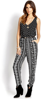 Thumbnail for your product : Forever 21 Laid-Back Scarf Print Jumpsuit