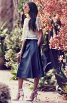 Thumbnail for your product : Harlowe and Graham Pleated A-Line Midi Skirt