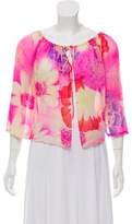Thumbnail for your product : Ungaro Silk Floral Motif Blouse Pink Silk Floral Motif Blouse
