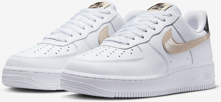 Nike Women's Air Force 1 '07 FD9873-100 Sneaker US 5.5 White Tan Lifestyle Shoes