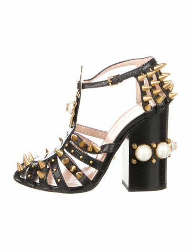 gucci studded sandals