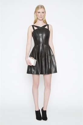 Amanda Wakeley Pfeiffer Leather Mini Dress