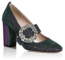 glitter evening shoes