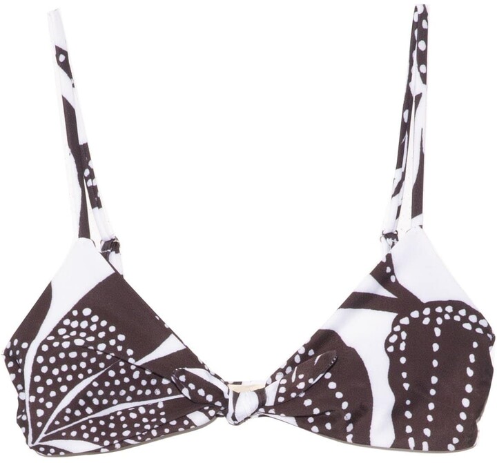 Mara Hoffman Carla Bikini Top in Black/White - ShopStyle Two Piece Swimsuits