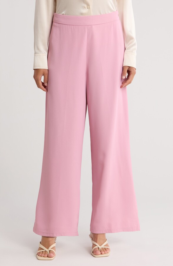 Reiss Evelyn Wool Blend Wide Leg Pants