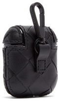 Thumbnail for your product : Bottega Veneta Intrecciato Leather Airpods Case - Black