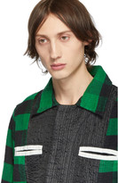 Thumbnail for your product : Craig Green Green Plaid Flannel Worker Shirt Jacket