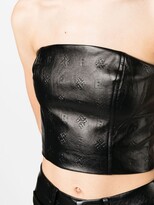 Thumbnail for your product : Rotate by Birger Christensen Logo-Embossed Cropped Tank Top